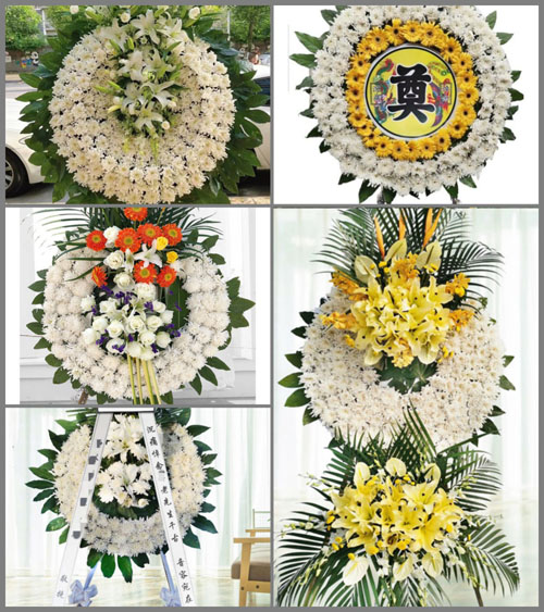 山东青岛平度市南村镇马家花园村花圈速递